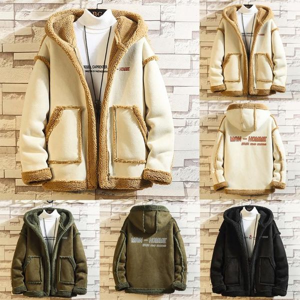 men's down & parkas telotuny autumn winter men's fashion harajuku solid color fleece coat casual loose long sleeve pocket hooded ca, Black
men's down & parkas telotuny autumn winter men's fashion harajuku solid color fleece coat casual loose long sleeve pocket hooded ca, Black