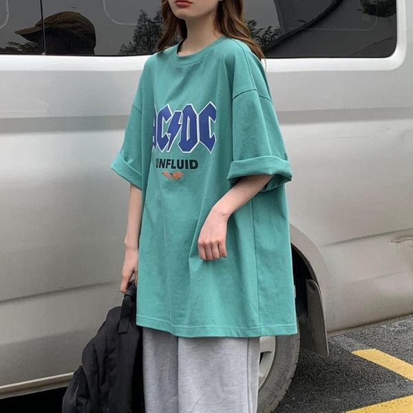 women's t-shirt letter print oversized tshirt women half-sleeved harajuku korean hip hop t shirt streetwear loose tee, White
women's t-shirt letter print oversized tshirt women half-sleeved harajuku korean hip hop t shirt streetwear loose tee, White