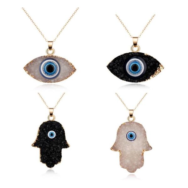 pendant necklaces fashion charm luck turkey blue evil eye druzy stone choker necklace for women jewelry, Silver
pendant necklaces fashion charm luck turkey blue evil eye druzy stone choker necklace for women jewelry, Silver