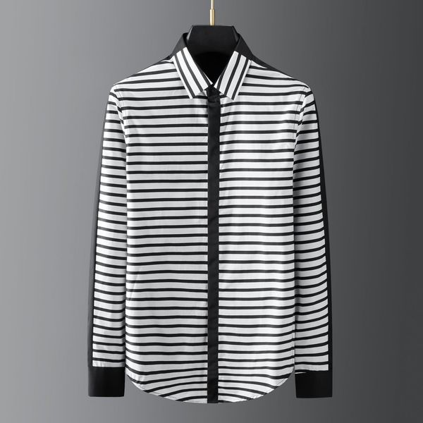 tee shirt shirt 100% cotton stripe long sleeve mens fashion slim fit party man shrits casual shirts, White;black
tee shirt shirt 100% cotton stripe long sleeve mens fashion slim fit party man shrits casual shirts, White;black