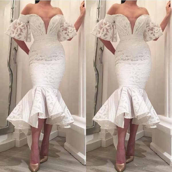 elegant mermaid evening dresses off shoulder appliqued lace white prom dress marriage pageant gown custom made robe de mariée sweep train, Black;red
elegant mermaid evening dresses off shoulder appliqued lace white prom dress marriage pageant gown custom made robe de mariée sweep train, Black;red