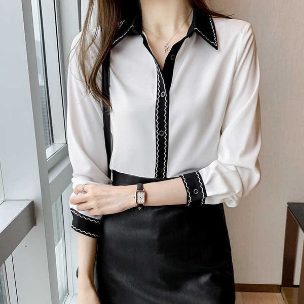korean women shirts chiffon blouses long sleeve woman white shirt embroidery print blouse plus size xxl 210604
korean women shirts chiffon blouses long sleeve woman white shirt embroidery print blouse plus size xxl 210604