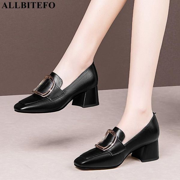 dress shoes allbitefo spring genuine leather square toe brand high heel thick heels alons hauts femme women size:34-42, Black
dress shoes allbitefo spring genuine leather square toe brand high heel thick heels alons hauts femme women size:34-42, Black