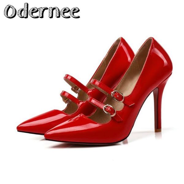 odernee fashion pointed toe solid high heel shoes nightclub women's pumps thin heel buckle wedding party shoes size 34-43 dress, Black
odernee fashion pointed toe solid high heel shoes nightclub women's pumps thin heel buckle wedding party shoes size 34-43 dress, Black