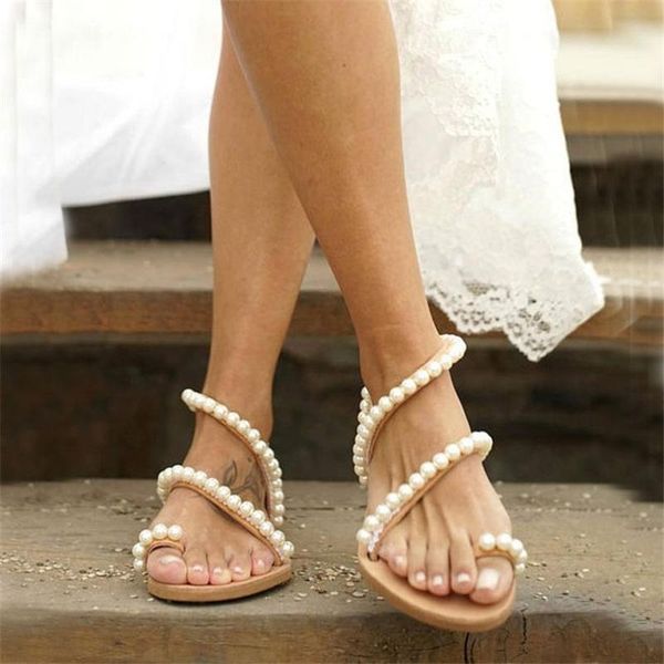 pearl string bead elegant rome gladiator women sandals flat with back strap boho shoes slip-on plus size casual, Black
pearl string bead elegant rome gladiator women sandals flat with back strap boho shoes slip-on plus size casual, Black