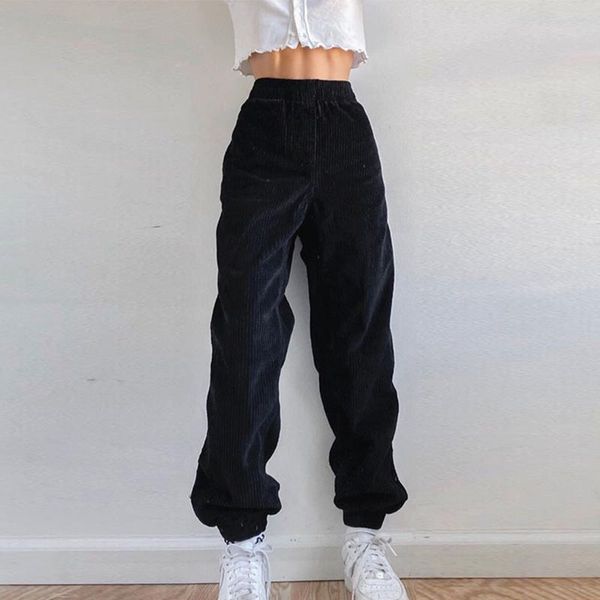 women long pants ladies winter warm high waist pocket solid color comfortable casual loose tie feet female harem trousers women's & cap, Black;white
women long pants ladies winter warm high waist pocket solid color comfortable casual loose tie feet female harem trousers women's & cap, Black;white