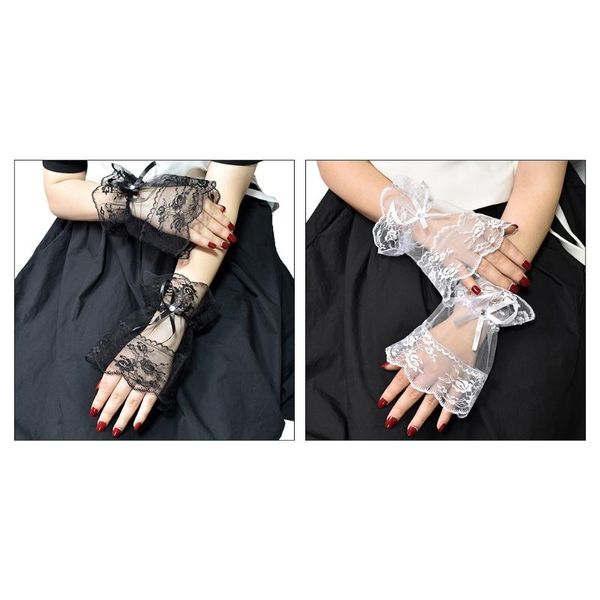 sports gloves p8db mesh lace false sleeves steampunk cuffs lolita wrist cuff horn, Black
sports gloves p8db mesh lace false sleeves steampunk cuffs lolita wrist cuff horn, Black