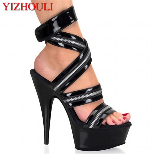 sleek black zip trim, platform sandals with 15-20cm exposed toes, wedding and stage party stiletto
sleek black zip trim, platform sandals with 15-20cm exposed toes, wedding and stage party stiletto