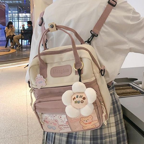 cute backpack teenage girls ring buckle portable travel bag female small schoolbag badge multifunctional women backpacks
cute backpack teenage girls ring buckle portable travel bag female small schoolbag badge multifunctional women backpacks