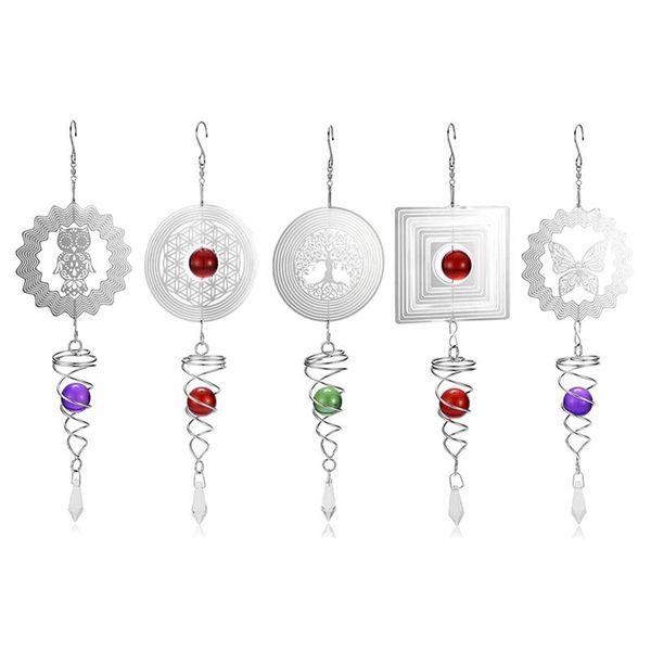 decorative objects & figurines 3d silent rotating stainless steel wind chime hollow wall hanging ornament decor
decorative objects & figurines 3d silent rotating stainless steel wind chime hollow wall hanging ornament decor