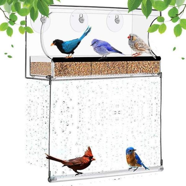 other bird supplies automatic transparent removable tray outdoor three grid container wall mounted feeder balcony villa mj63014
other bird supplies automatic transparent removable tray outdoor three grid container wall mounted feeder balcony villa mj63014