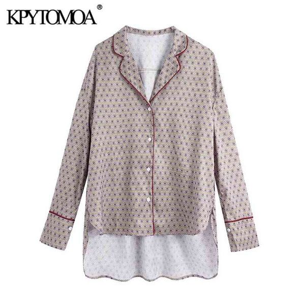 women fashion patchwork piping print loose asymmetric blouses long sleeve button-up female shirts chic 210420, White
women fashion patchwork piping print loose asymmetric blouses long sleeve button-up female shirts chic 210420, White