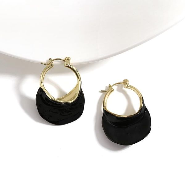 hoop & huggie aensoa vintage geometric irregular metal earrings for women simple black white color enamel trendy jewelry 2021, Golden;silver
hoop & huggie aensoa vintage geometric irregular metal earrings for women simple black white color enamel trendy jewelry 2021, Golden;silver