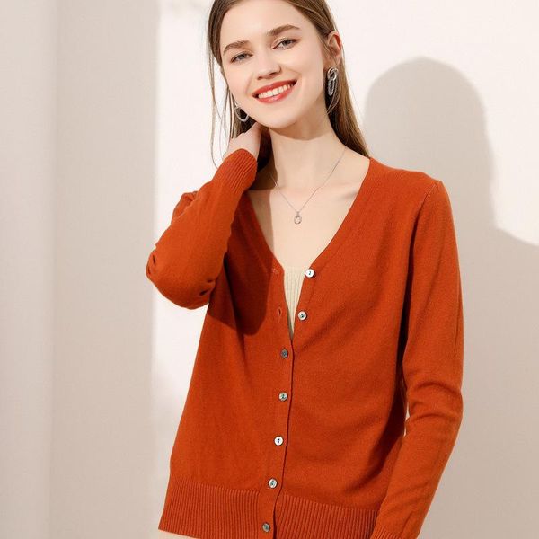 women's knits & tees 2021 autumn women solid color short cardigans v neck long sleeve single breasted sweaters slim basic chic elegant, White
women's knits & tees 2021 autumn women solid color short cardigans v neck long sleeve single breasted sweaters slim basic chic elegant, White