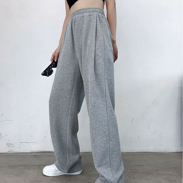 grey sports pants womens loose legged 2021 spring autumn high waist down feeling thin straight tube wide leg casual pants, Black
grey sports pants womens loose legged 2021 spring autumn high waist down feeling thin straight tube wide leg casual pants, Black