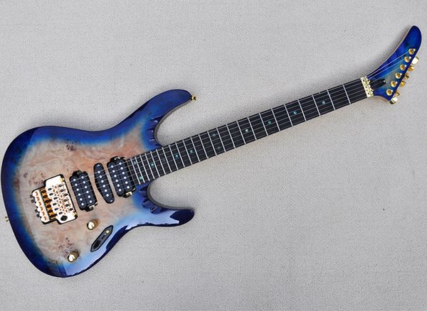 blue electric guitar with floyd rose,burl maple veneer,rosewood fingerboard,abalone inlay,can be customized
blue electric guitar with floyd rose,burl maple veneer,rosewood fingerboard,abalone inlay,can be customized