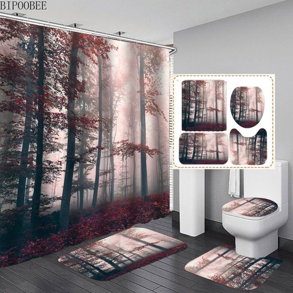 purple forest printed shower curtain landscape fabric bathroom curtains flannel toilet lid cover non-slip carpet bath mat rugs
purple forest printed shower curtain landscape fabric bathroom curtains flannel toilet lid cover non-slip carpet bath mat rugs