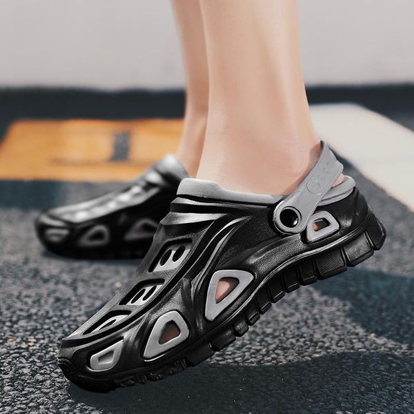 sandals 2021 summer men's shoes hole rubber male eva garden outdoor swimming hollow breathable beach, Black
sandals 2021 summer men's shoes hole rubber male eva garden outdoor swimming hollow breathable beach, Black