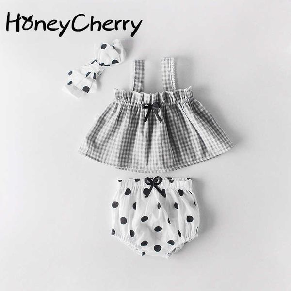 summer girl set style sleeveless sling jacket + bread trousers + hairband baby girl three-piece suit 210701, White
summer girl set style sleeveless sling jacket + bread trousers + hairband baby girl three-piece suit 210701, White