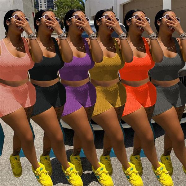 women's tracksuits fashion casual ladies clothes u-neck tank shorts holes summer women two piece set, Gray 
women's tracksuits fashion casual ladies clothes u-neck tank shorts holes summer women two piece set, Gray