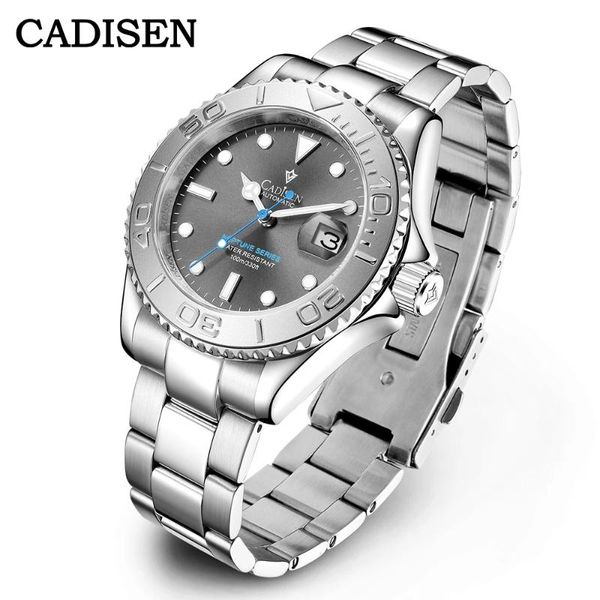 wristwatches cadisen men automatic watch sapphire luxury mechanical wristwatch 100m waterproof nh35a movement rotating bezel, Slivery;brown
wristwatches cadisen men automatic watch sapphire luxury mechanical wristwatch 100m waterproof nh35a movement rotating bezel, Slivery;brown