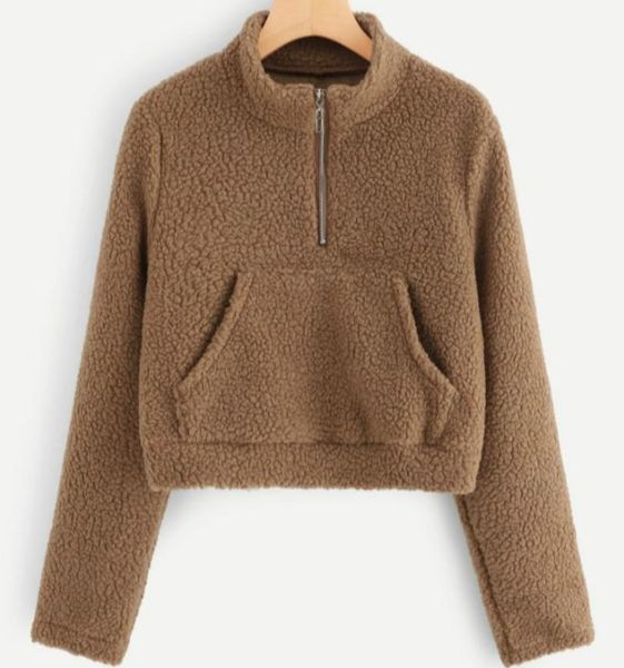 women's hoodies & sweatshirts 2021 explosions europe and america fall winter long sleeve solid color wear cashmere shirt short coat, Black
women's hoodies & sweatshirts 2021 explosions europe and america fall winter long sleeve solid color wear cashmere shirt short coat, Black
