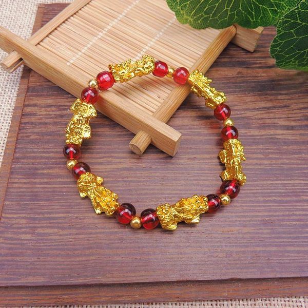 charm bracelets wine red crystal glass beads for women fengshui pixiu bracelet men wristband jewelry gift, Golden;silver
charm bracelets wine red crystal glass beads for women fengshui pixiu bracelet men wristband jewelry gift, Golden;silver