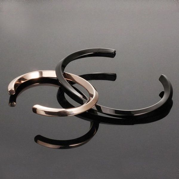 couple bracelet for women simple bangles stainless steel rose gold opening trendy jewelry woman wholesale bangle, Black
couple bracelet for women simple bangles stainless steel rose gold opening trendy jewelry woman wholesale bangle, Black