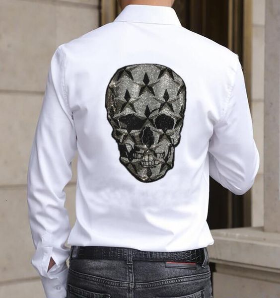 men's casual shirts shirts streetwear brocade summer mark man's shirt clothes, White;black
men's casual shirts shirts streetwear brocade summer mark man's shirt clothes, White;black