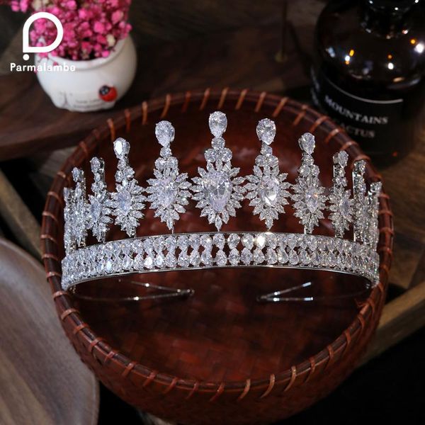 hair clips & barrettes high-quality wedding tiaras for women bride crystal headdres large drops of water zirconia queen crown headband acces, Golden;silver
hair clips & barrettes high-quality wedding tiaras for women bride crystal headdres large drops of water zirconia queen crown headband acces, Golden;silver