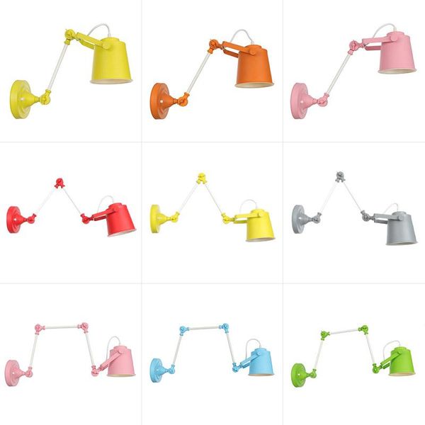 wall lamps modern american macaron foldable long arm lamp led e27 bulb bedside light iron art living room/clothing shop/cafe
wall lamps modern american macaron foldable long arm lamp led e27 bulb bedside light iron art living room/clothing shop/cafe