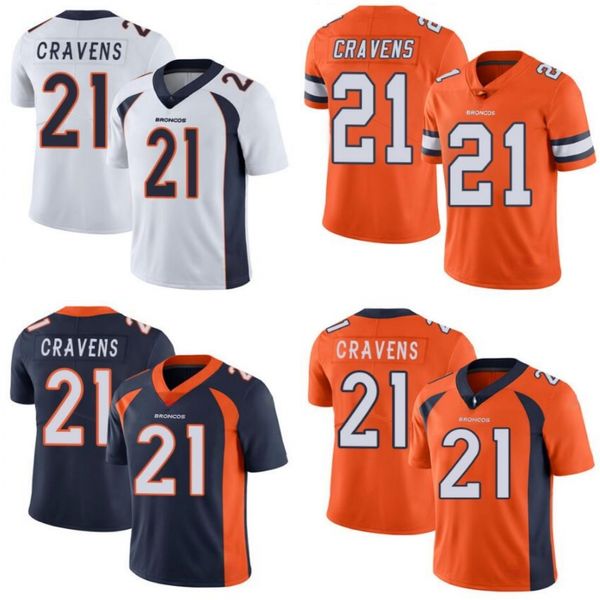 denver broncos men #21 su'a cravens women youth limited rush jersey, Black;red