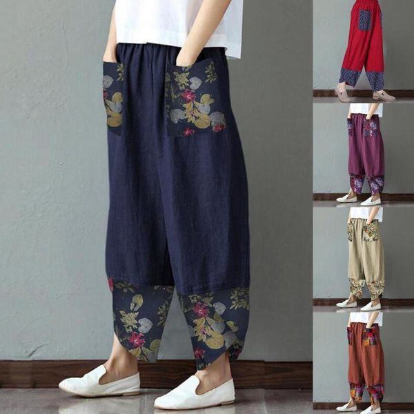 women's pants & capris comfy women ethnic print pockets for office, Black;white
women's pants & capris comfy women ethnic print pockets for office, Black;white