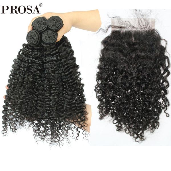 human hair bulks 3b 3c kinky curly bundles with closure brazilian natural weave 4x4 remy prosa, Black
human hair bulks 3b 3c kinky curly bundles with closure brazilian natural weave 4x4 remy prosa, Black
