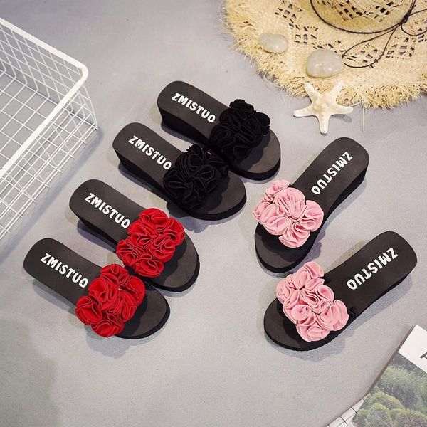 slippers summer flowers women flip flops shoes thick bottom non-slip slipper platform outdoor beach slides, Black
slippers summer flowers women flip flops shoes thick bottom non-slip slipper platform outdoor beach slides, Black