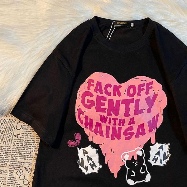100% cotton t shirt women harajuku vintage plus size short sleeve t-shirt with printed female summer kawaii korean clothes women's, White
100% cotton t shirt women harajuku vintage plus size short sleeve t-shirt with printed female summer kawaii korean clothes women's, White