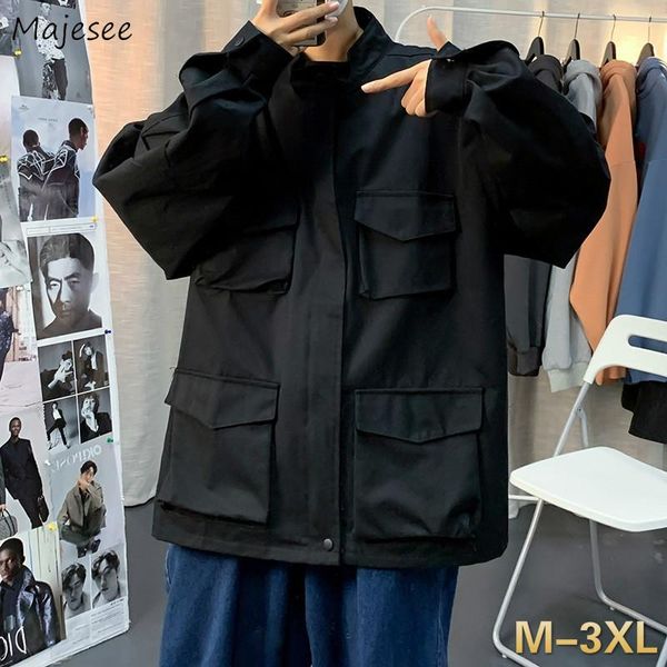 men jackets plus size 3xl autumn simple solid pockets korean safari style outwear male looze ulzzang trendy leisure students men's, Black;brown
men jackets plus size 3xl autumn simple solid pockets korean safari style outwear male looze ulzzang trendy leisure students men's, Black;brown
