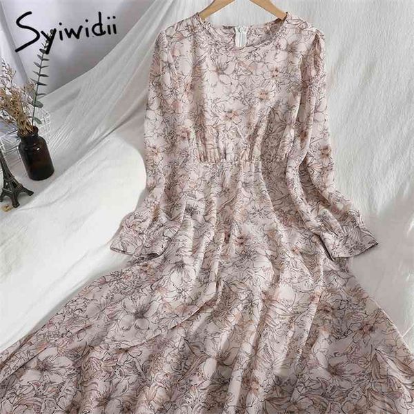 fashion floral print high waist dresses women long sleeve zipper o-neck a-line bow lace up clothing summer korean 210607, Black;gray
fashion floral print high waist dresses women long sleeve zipper o-neck a-line bow lace up clothing summer korean 210607, Black;gray