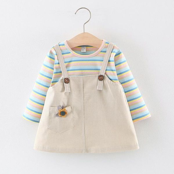 clothing sets toddler baby kids dress girls rainbow striped floral patchwork casual clothes vintage pocket loose dresses vestidos, White
clothing sets toddler baby kids dress girls rainbow striped floral patchwork casual clothes vintage pocket loose dresses vestidos, White