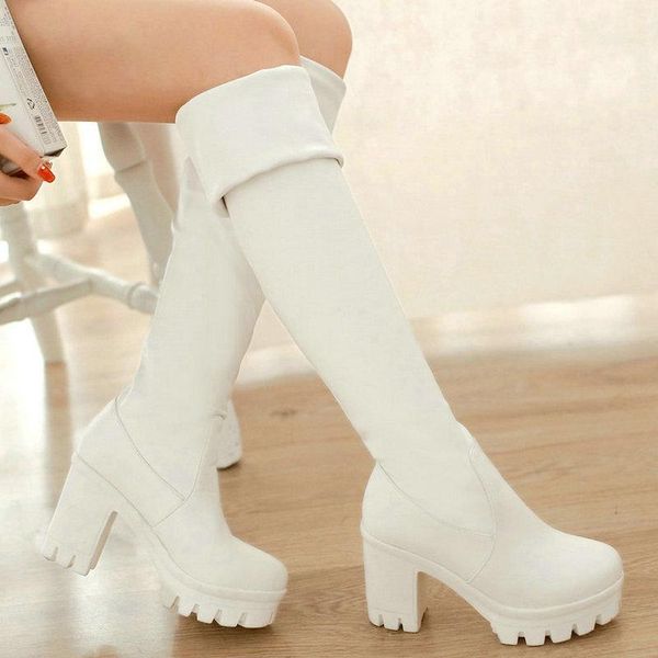 boots 2021 autumn winter women over the knee platform square high heel ladies thigh pu leather round toe woman's, Black
boots 2021 autumn winter women over the knee platform square high heel ladies thigh pu leather round toe woman's, Black