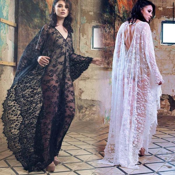 women's swimwear woman dress beach cover up swimsuit bathing suit women lace loose oversized female beachwear ups, White;black
women's swimwear woman dress beach cover up swimsuit bathing suit women lace loose oversized female beachwear ups, White;black