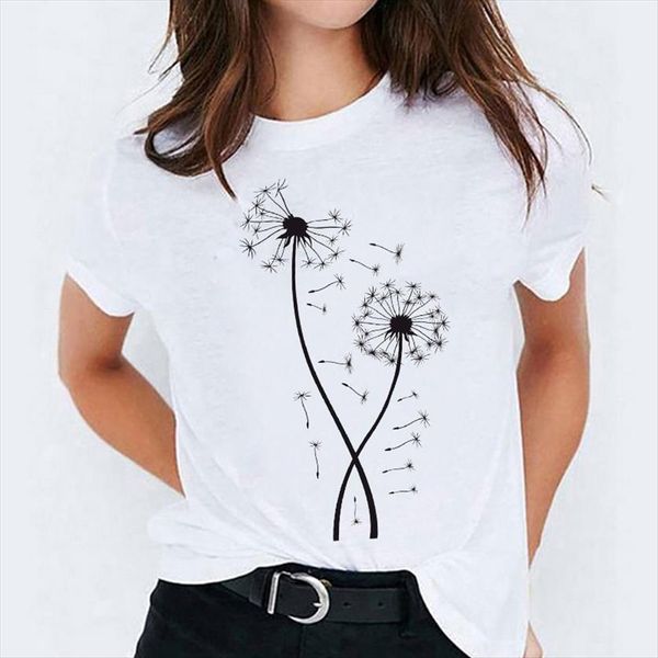 graphic dandelion plant fashion korean women printing 90s print womens ladies female tee, White
graphic dandelion plant fashion korean women printing 90s print womens ladies female tee, White