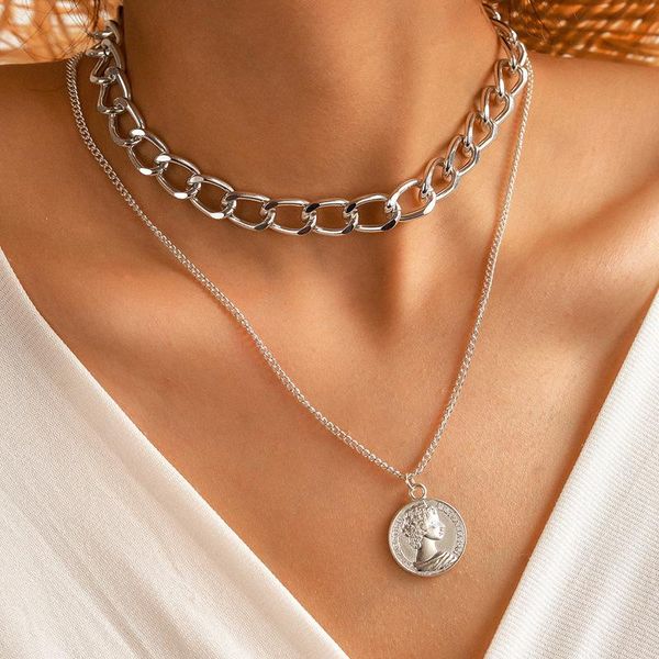 silver color choker necklace for women 2 layers head pendant chain necklaces & pendants velvet chokers fashion jewelry
silver color choker necklace for women 2 layers head pendant chain necklaces & pendants velvet chokers fashion jewelry