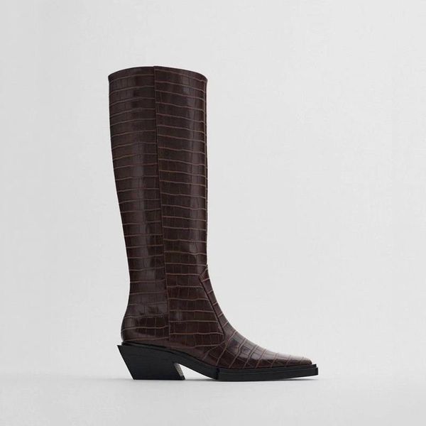 boots lupinus winter knee high women western 2021 fashion square toe long retro snake print knight, Black
boots lupinus winter knee high women western 2021 fashion square toe long retro snake print knight, Black