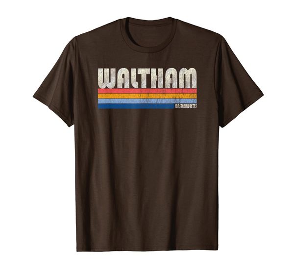 vintage 70s 80s style waltham ma t-shirt, White;black
vintage 70s 80s style waltham ma t-shirt, White;black