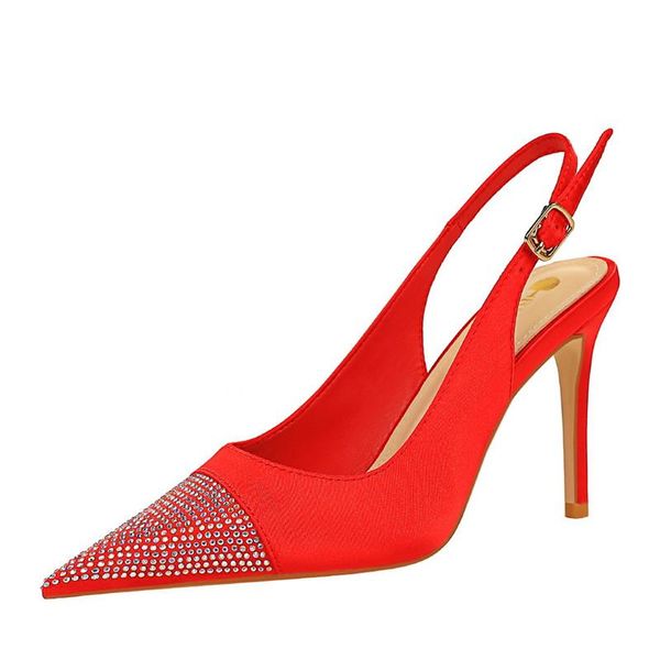 dress shoes summer women stiletto casual office lady crystal buckle strap pointed toe for 2021 thin high heels pumps sandals, Black
dress shoes summer women stiletto casual office lady crystal buckle strap pointed toe for 2021 thin high heels pumps sandals, Black