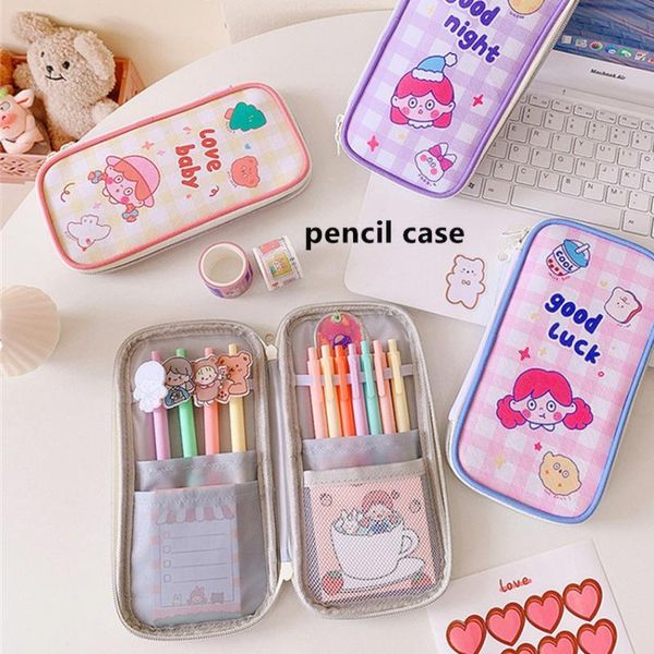 cosmetic bags & cases cartoon student pencil case kawaii pen box school stationery storage organizer girls makeup brush pouch travel toiletr
cosmetic bags & cases cartoon student pencil case kawaii pen box school stationery storage organizer girls makeup brush pouch travel toiletr