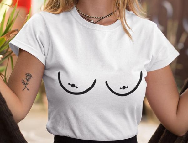 nipple piercing boob print cotton women t shirts casual funny yong girl tee a 1217, White
nipple piercing boob print cotton women t shirts casual funny yong girl tee a 1217, White