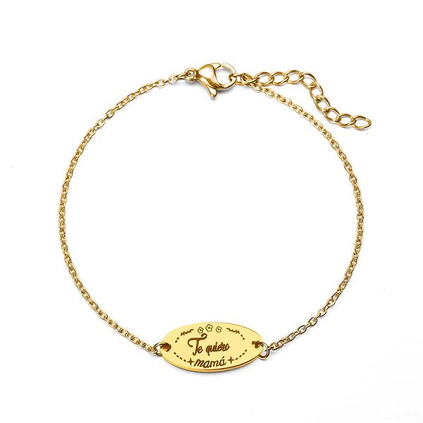 charm bracelets i love you mama engrave letter 316 stainless steel adjustable for women mom christmas gift bracelet, Golden;silver
charm bracelets i love you mama engrave letter 316 stainless steel adjustable for women mom christmas gift bracelet, Golden;silver