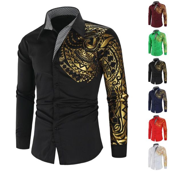 men's casual shirts vicabo autumn winter shirt men long sleeve floral printed lapel slim fit button down blouse oversize, White;black
men's casual shirts vicabo autumn winter shirt men long sleeve floral printed lapel slim fit button down blouse oversize, White;black